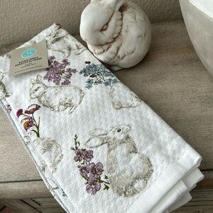 Martha Stewart Shabby Chic Cottage Spring Bunny kitchen towels